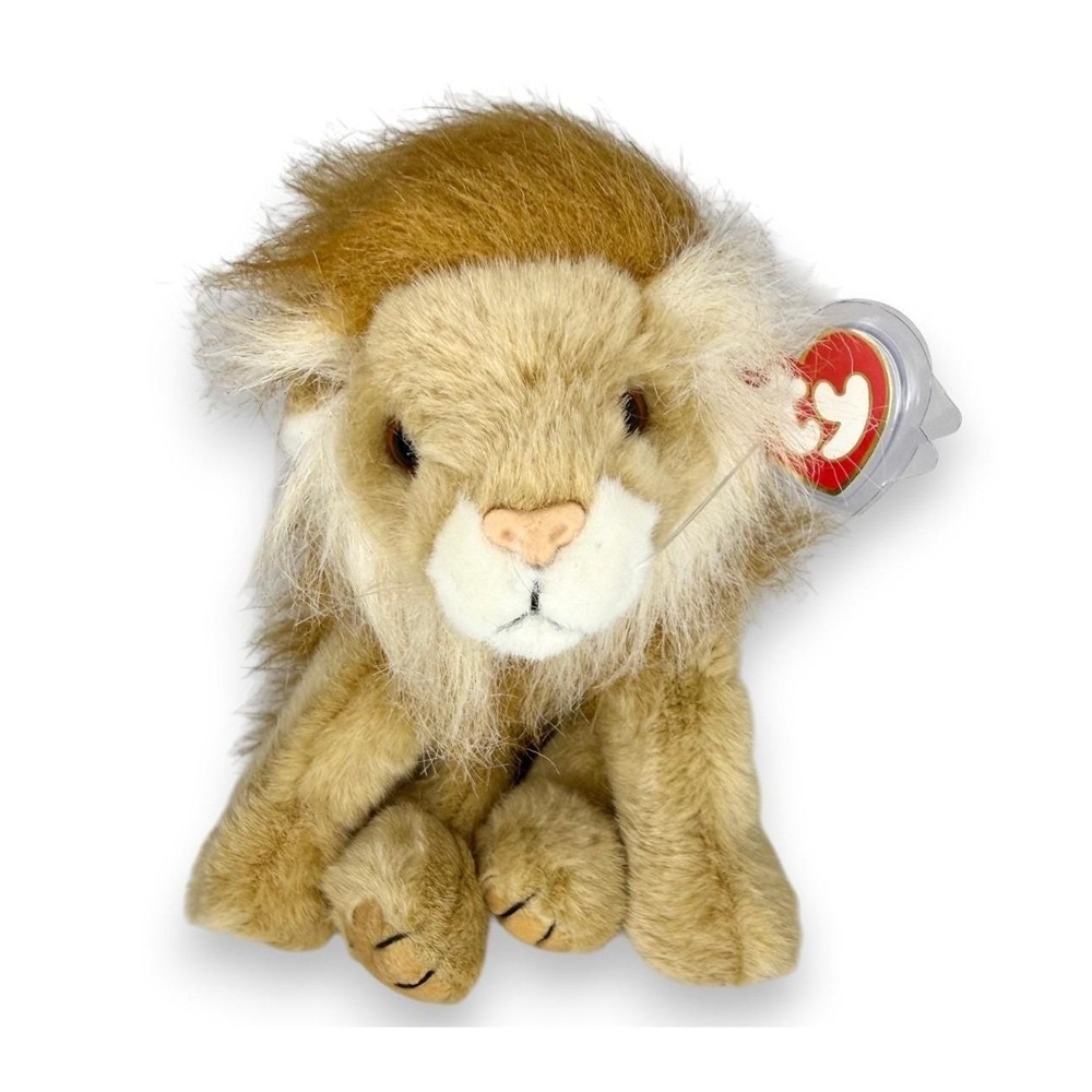 Sahara the Lion Ty Classic | Majestic Mane | Mint Heart Tag